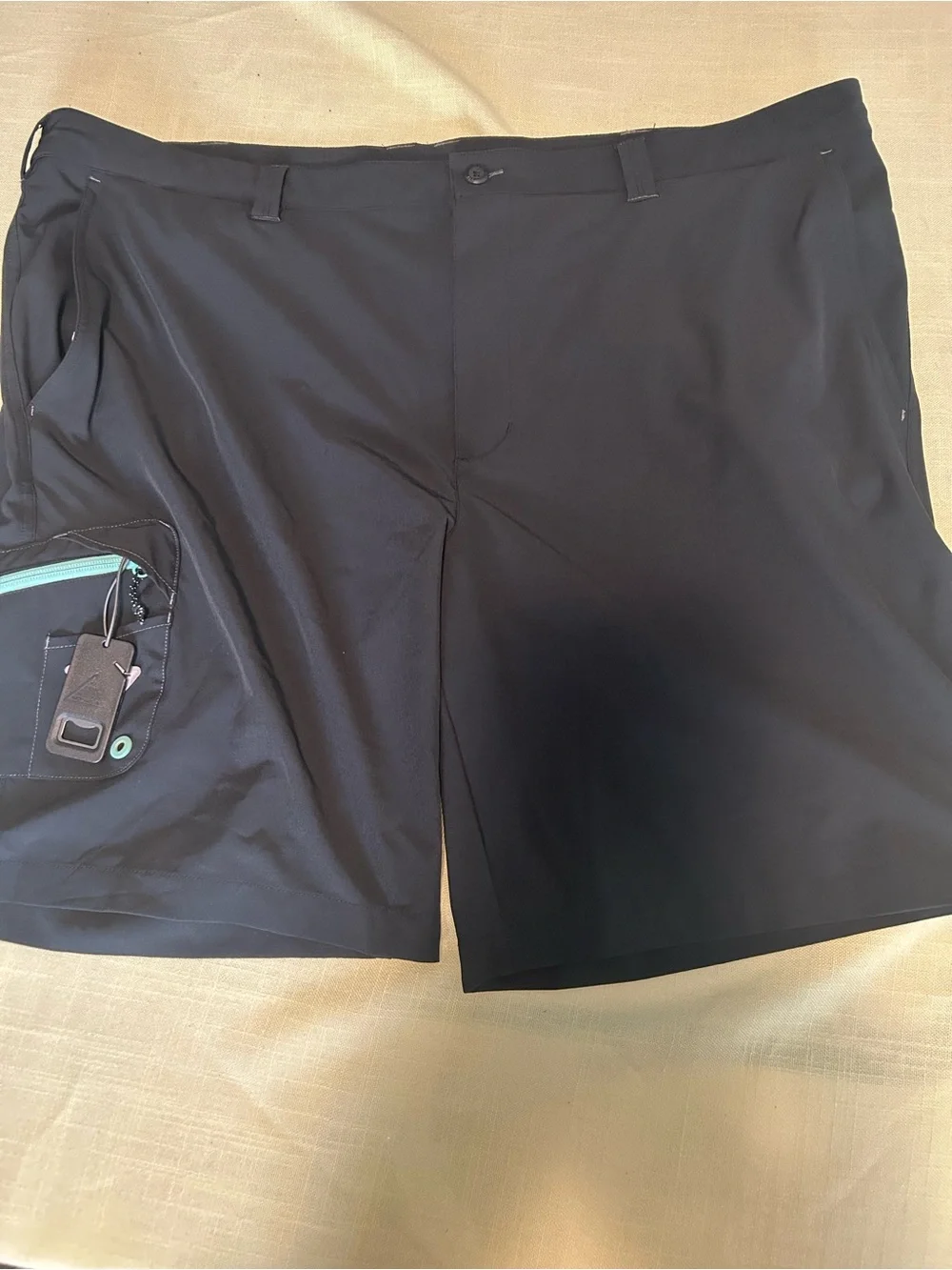 Columbia Shorts Mens 48w Black PGF Terminal Tackle Performance Stretch Pockets